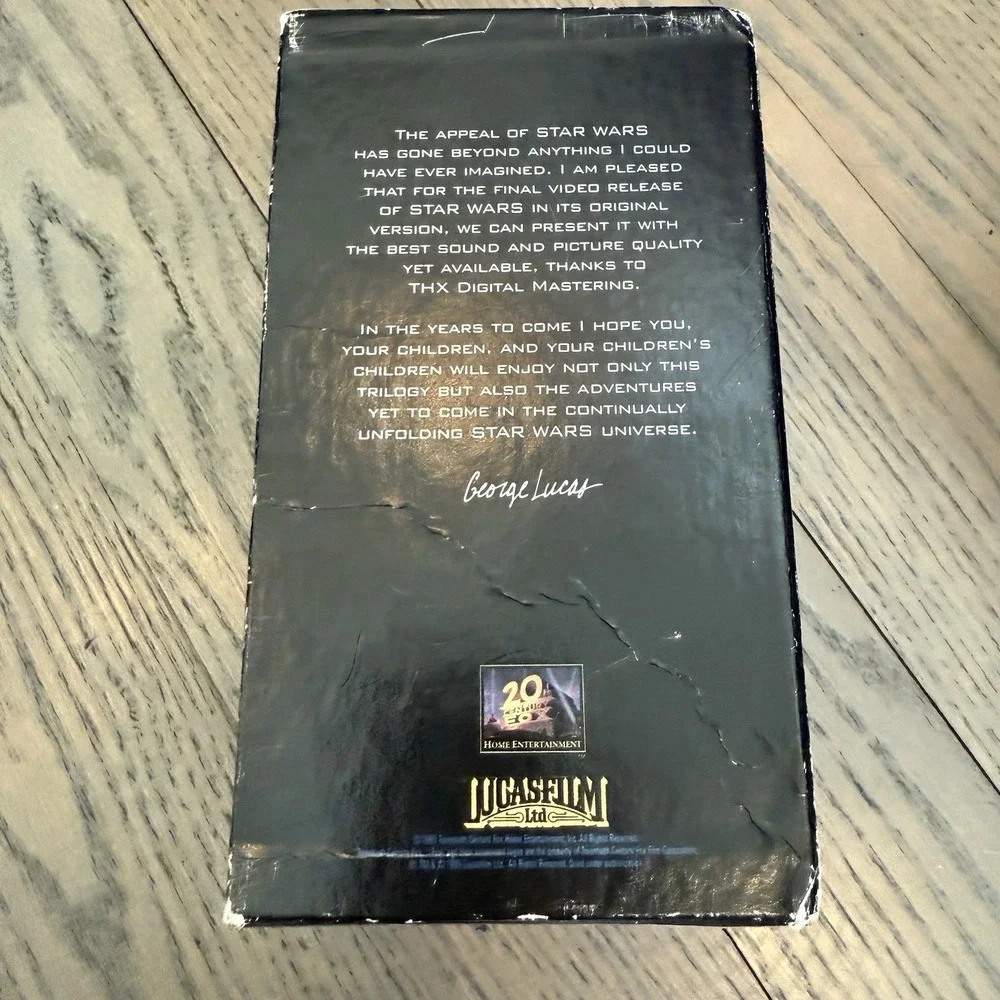 1995 Star Wars Trilogy Box Set VHS‎ Digitally Mastered THX Jedi Empire TESTED